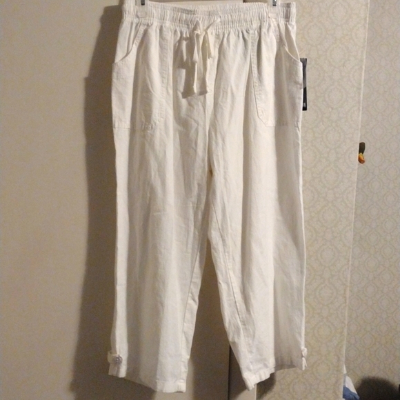 Gloria Vanderbilt casual draw string Capri pants - Picture 1 of 5